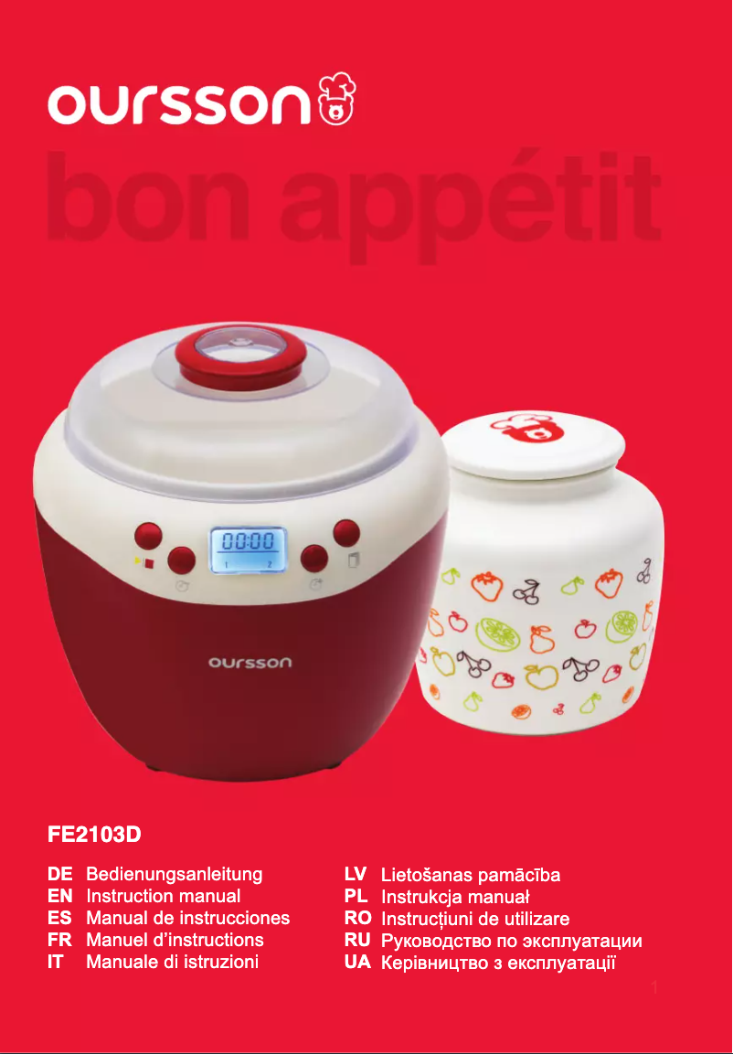 Image de la première page du manuel de l'appareil FE2103D
