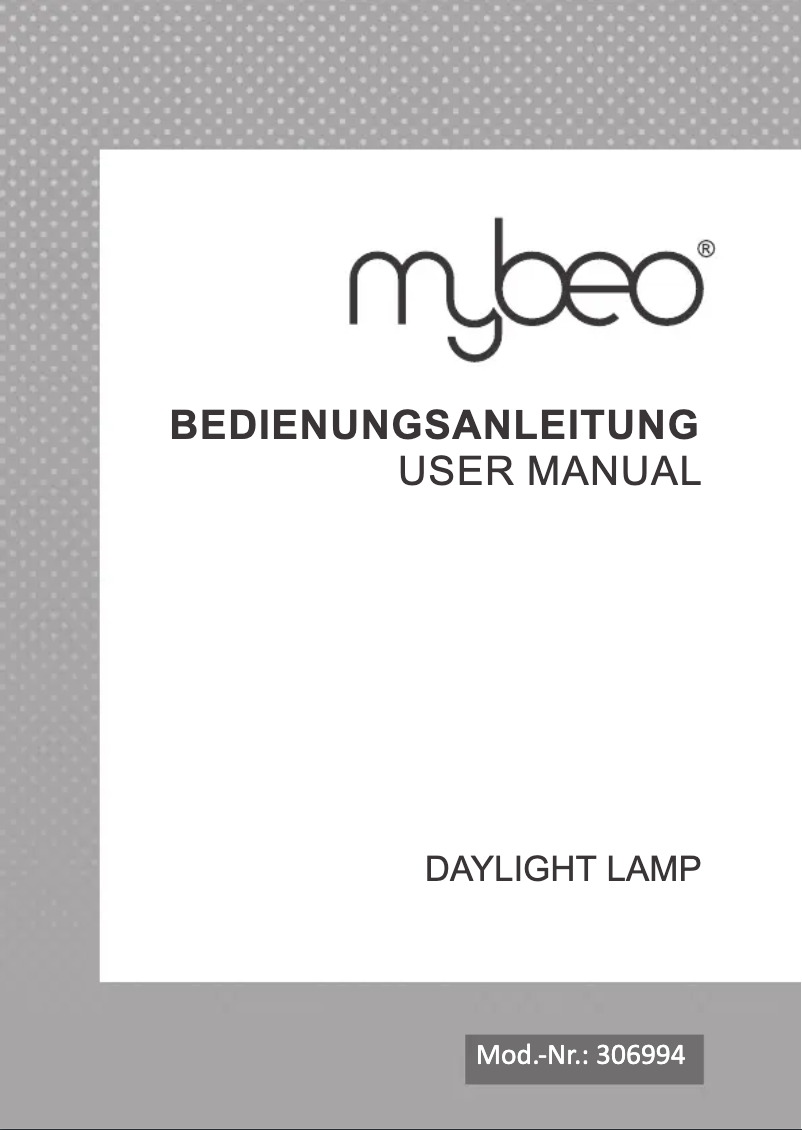 Página 1 del manual Manual de usuario Mybeo 306994