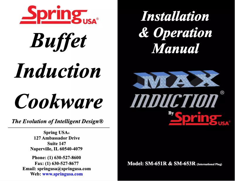 Page n°1 - Manuel utilisateur Spring USA SRC-651