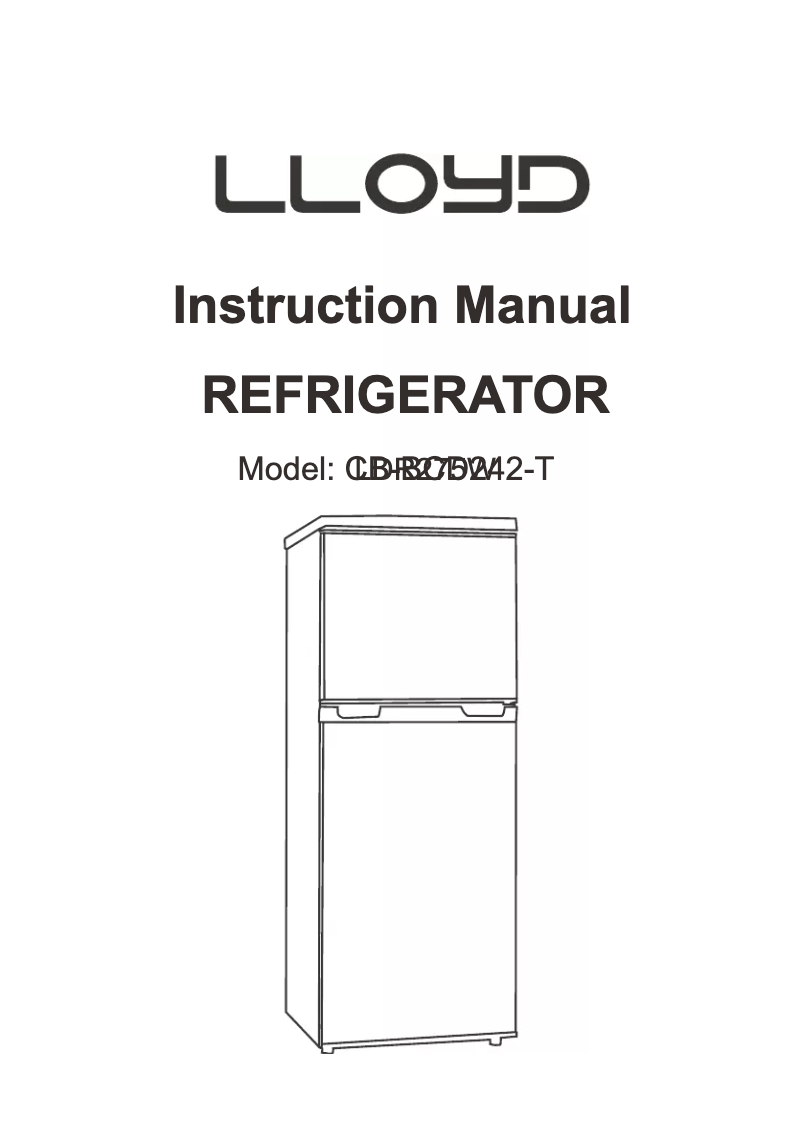 Page n°1 - Manuel utilisateur Lloyd LDR275W