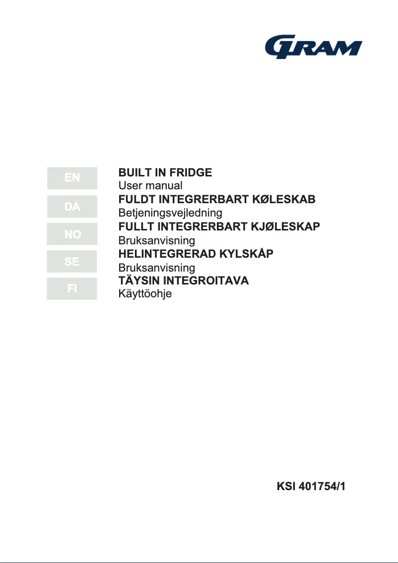Page n°1 - Manuel utilisateur Gram KSI 401754/1