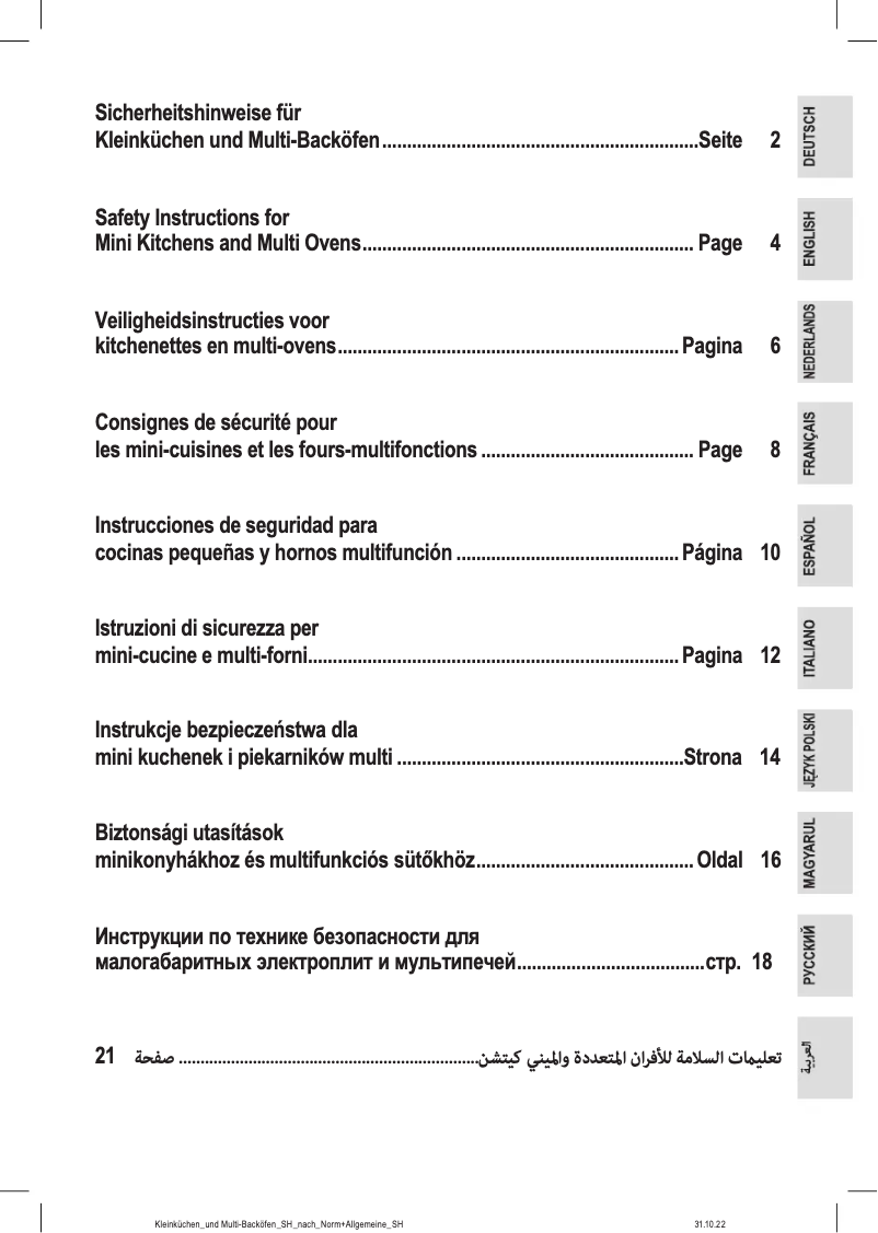 Page n°1 - Instructions / montage Bomann KK 6059 CB