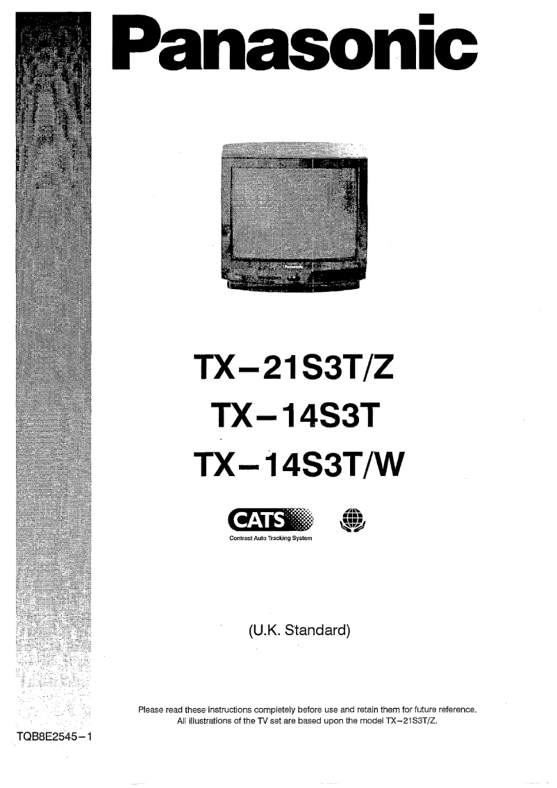 Image de la première page du manuel de l'appareil TX-14S3T