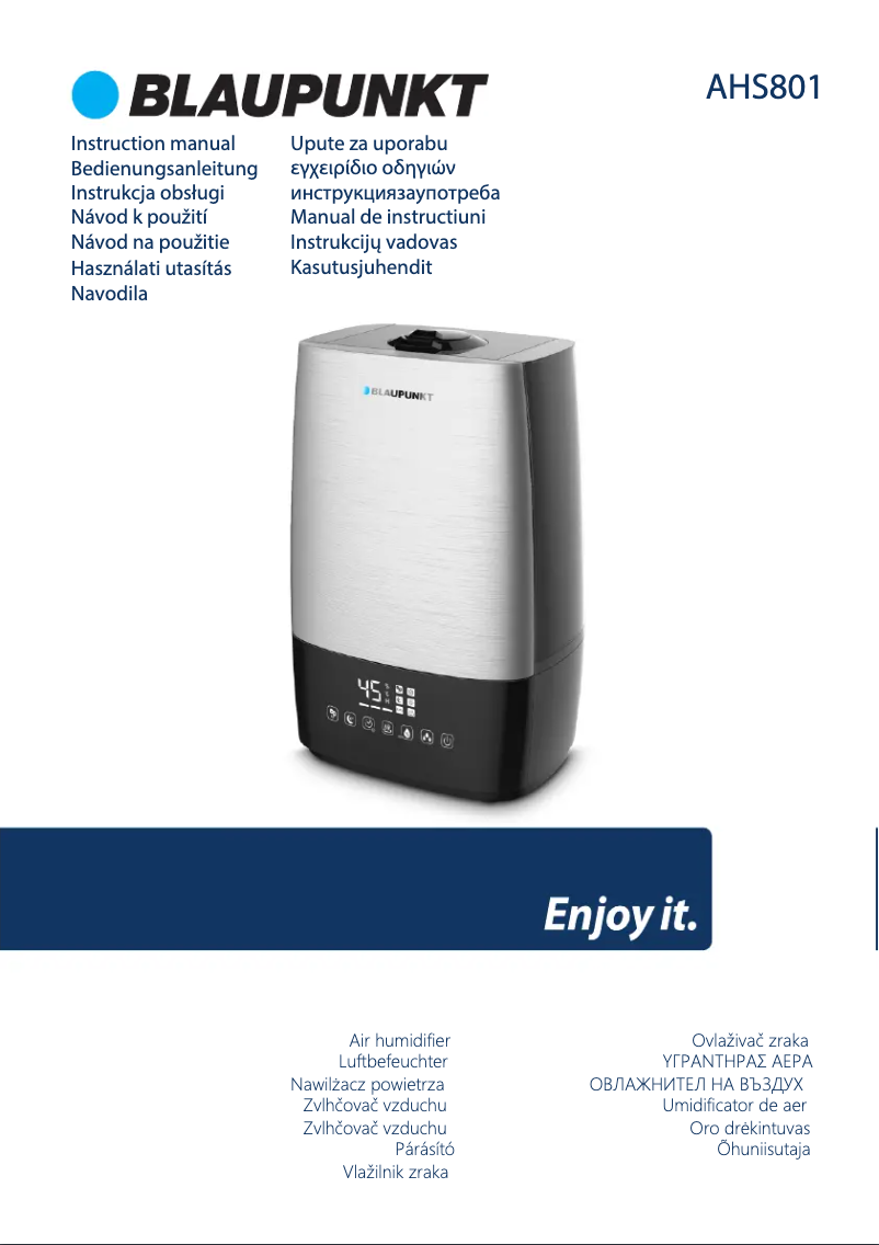 Page 1 de la notice Manuel utilisateur Blaupunkt AHS801
