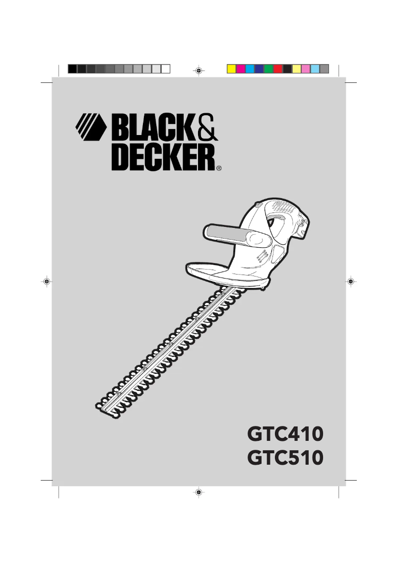 Page n°1 - Manuel utilisateur Black & Decker GTC510