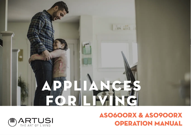 Page 1 de la notice Manuel utilisateur Artusi ASO900RX