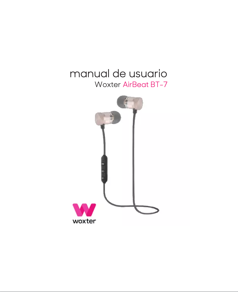 Page 1 de la notice Manuel utilisateur Woxter Airbeat BT-7