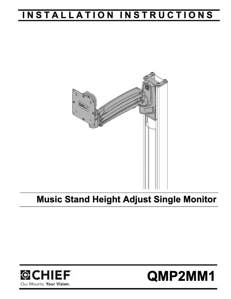 Page n°1 - Manuel utilisateur Chief QMP2MM1