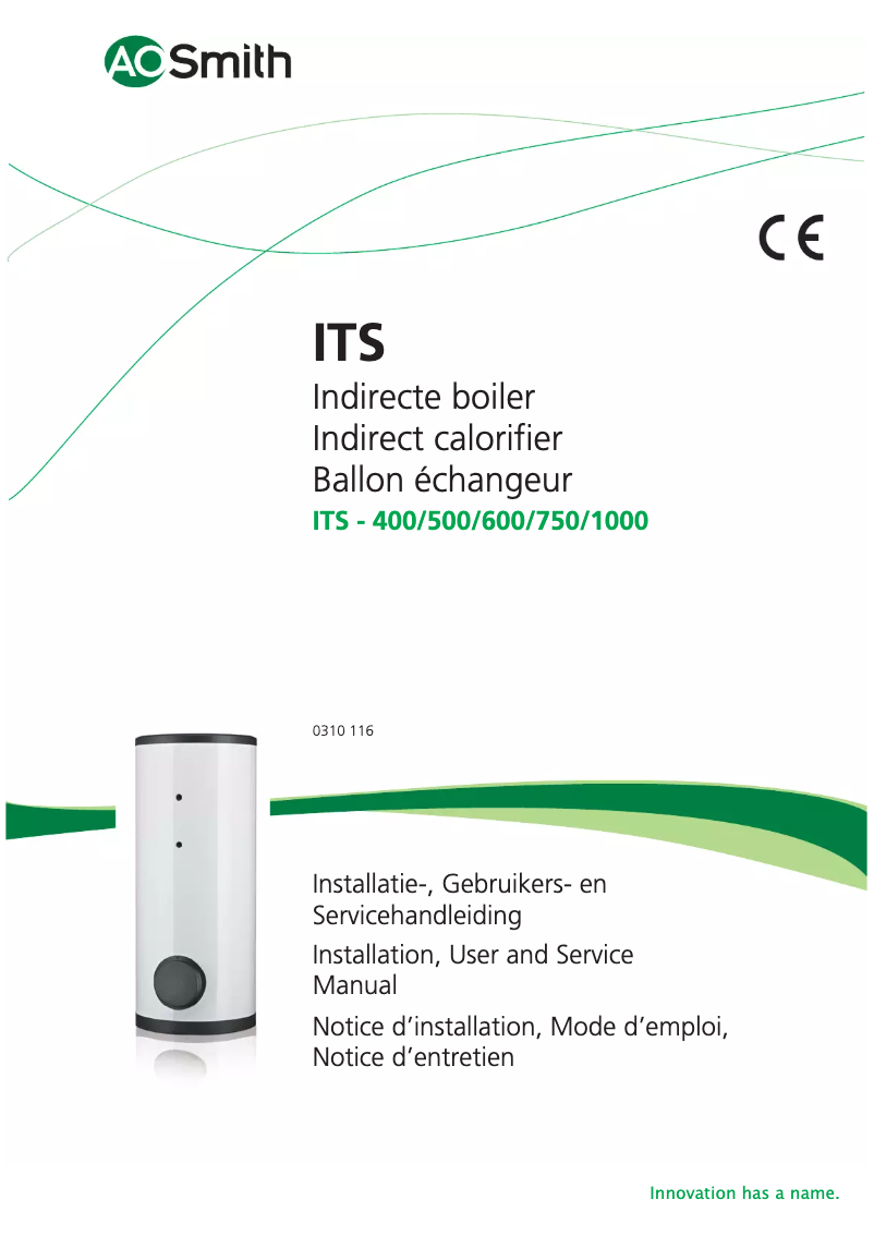 Page n°1 - Manuel utilisateur A.O. Smith ITS 1000