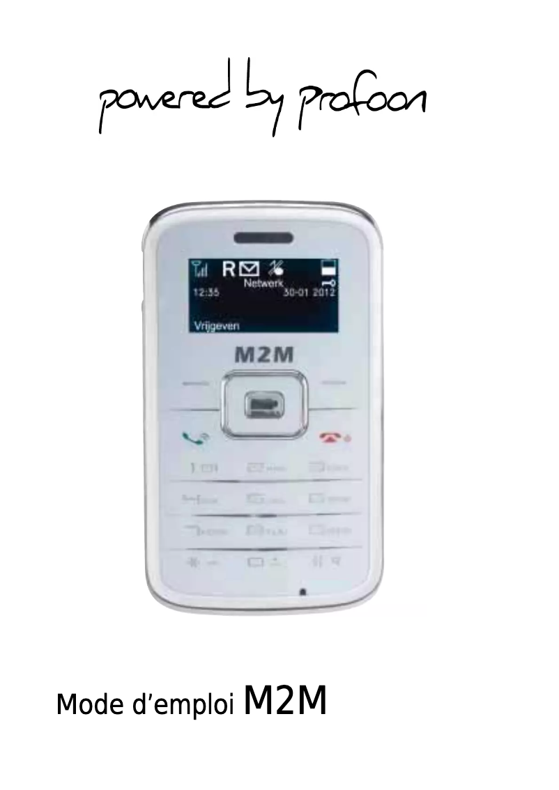 Image de la première page du manuel de l'appareil M2M