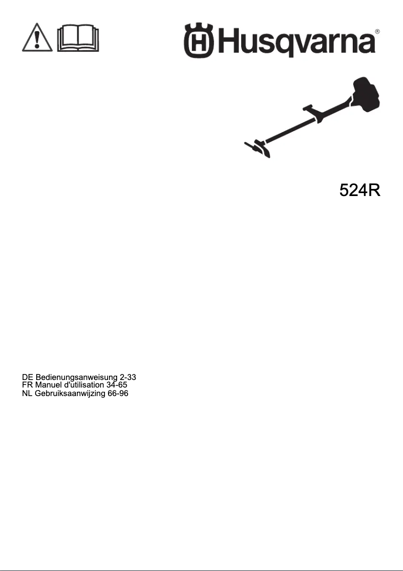 Page n°1 - Manuel utilisateur Husqvarna 524R