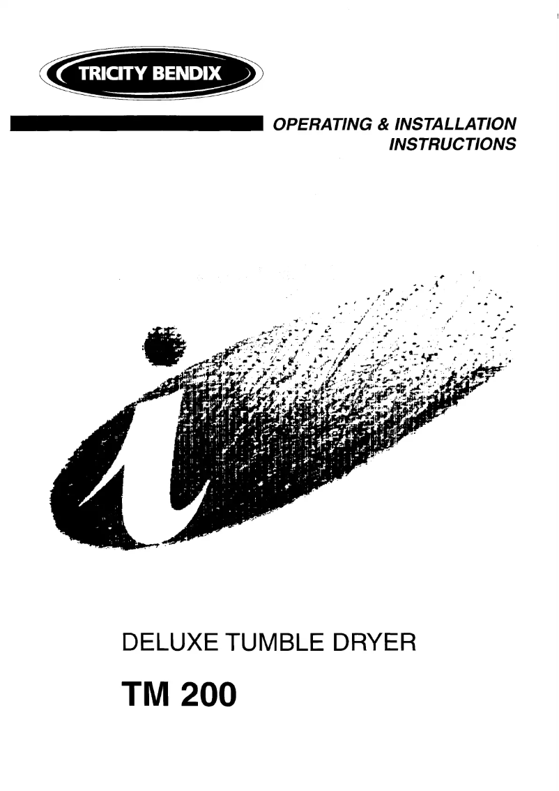 Page n°1 - Manuel utilisateur Tricity Bendix TM 200
