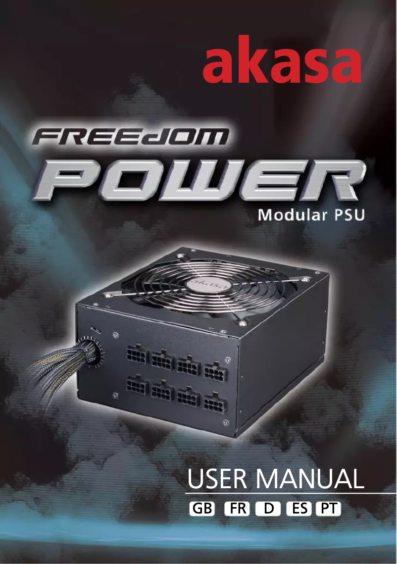 Página 1 del manual Manual de usuario Akasa Freedom Power 1000W
