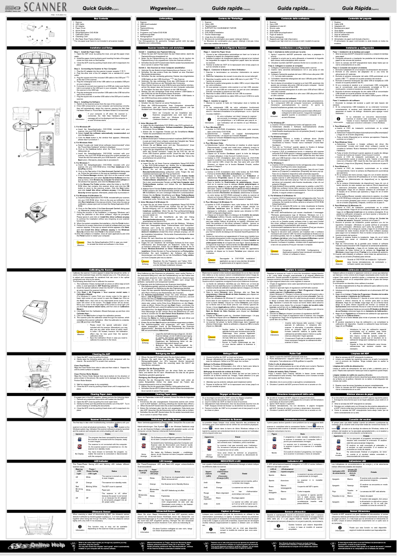 Page n°1 - Manuel utilisateur Plustek SmartOffice PS406U