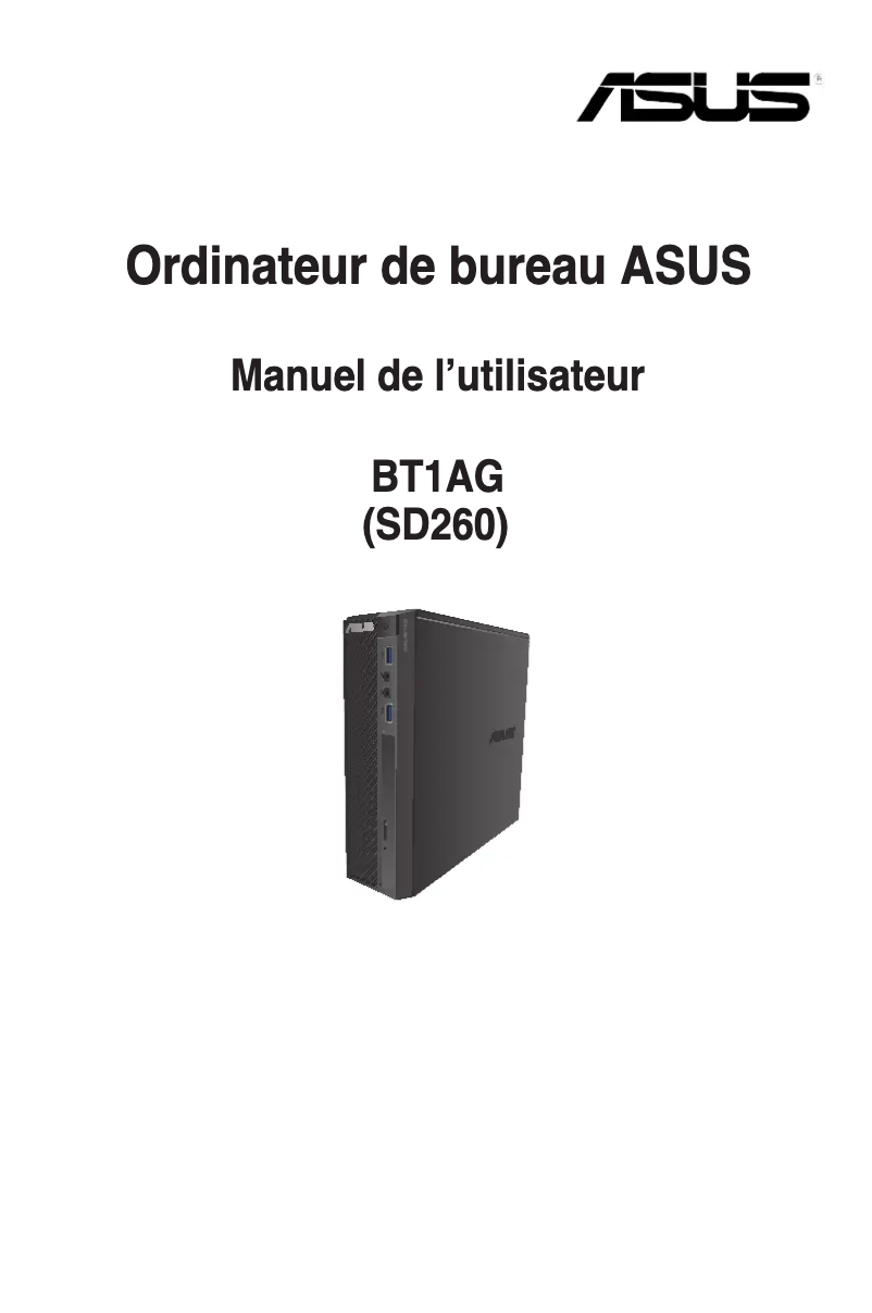 Image de la première page du manuel de l'appareil BT1AG