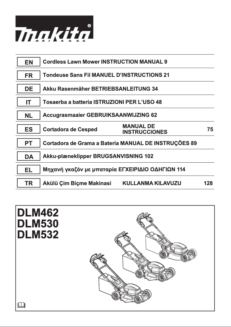 Page n°1 - Manuel utilisateur Makita DLM532Z