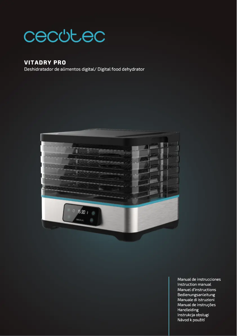 Página 1 del manual Manual de usuario Cecotec VitaDry Pro