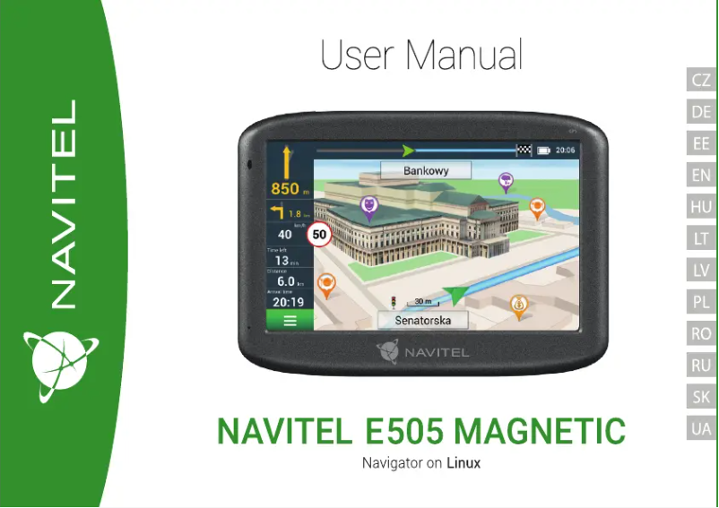 Image de la première page du manuel de l'appareil E505 Magnetic