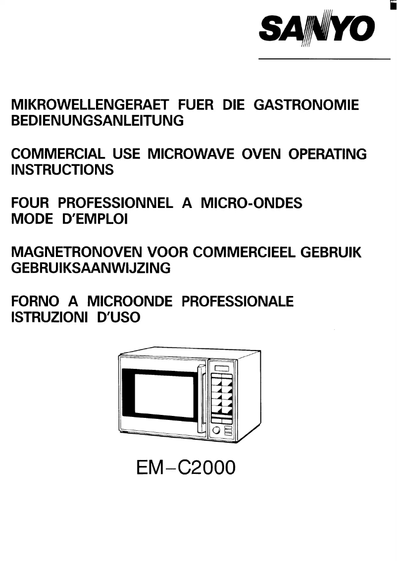 Image de la première page du manuel de l'appareil EM-C2000