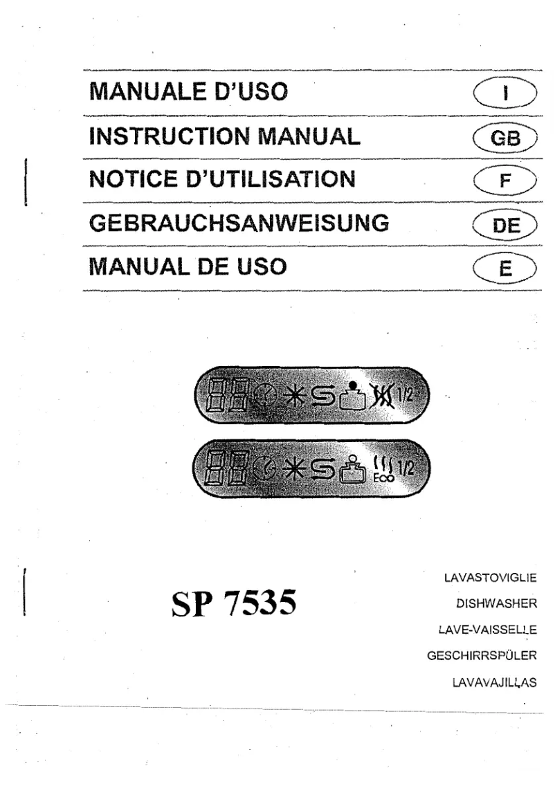 Image de la première page du manuel de l'appareil SP 7535