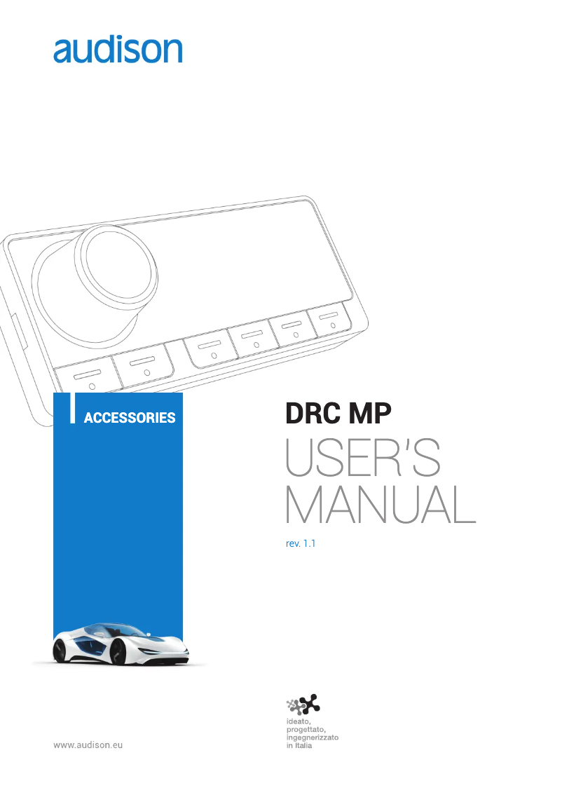 Page 1 de la notice Manuel utilisateur Audison Thesis DRC MP