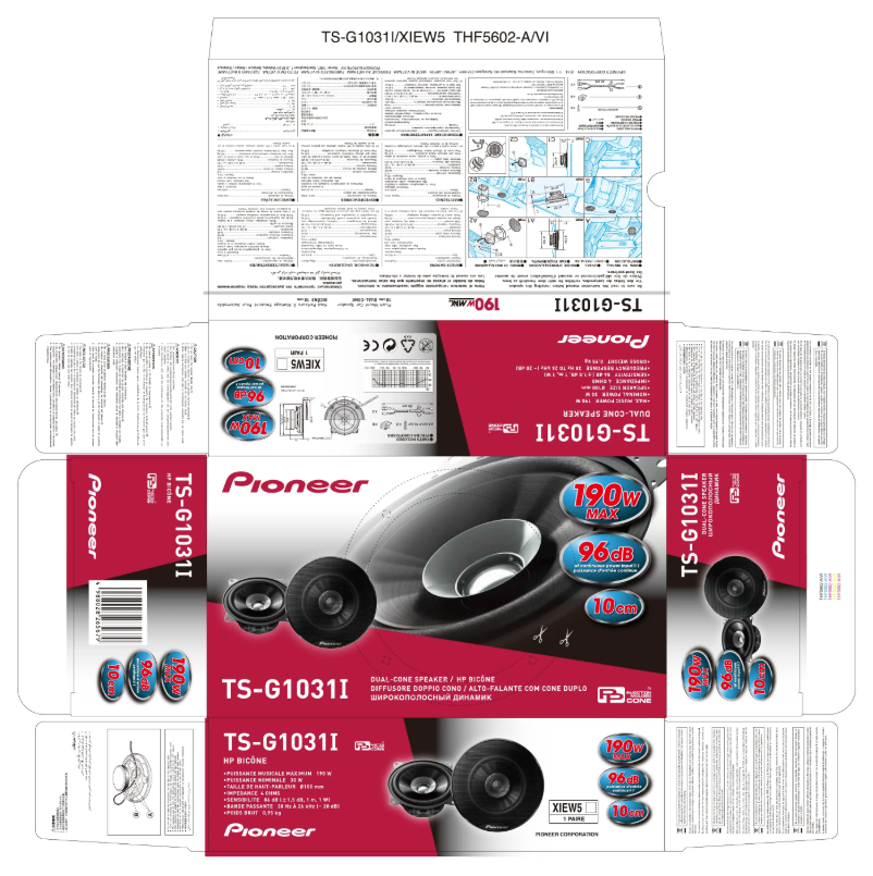 Page n°1 - Manuel utilisateur Pioneer TS-G1031i