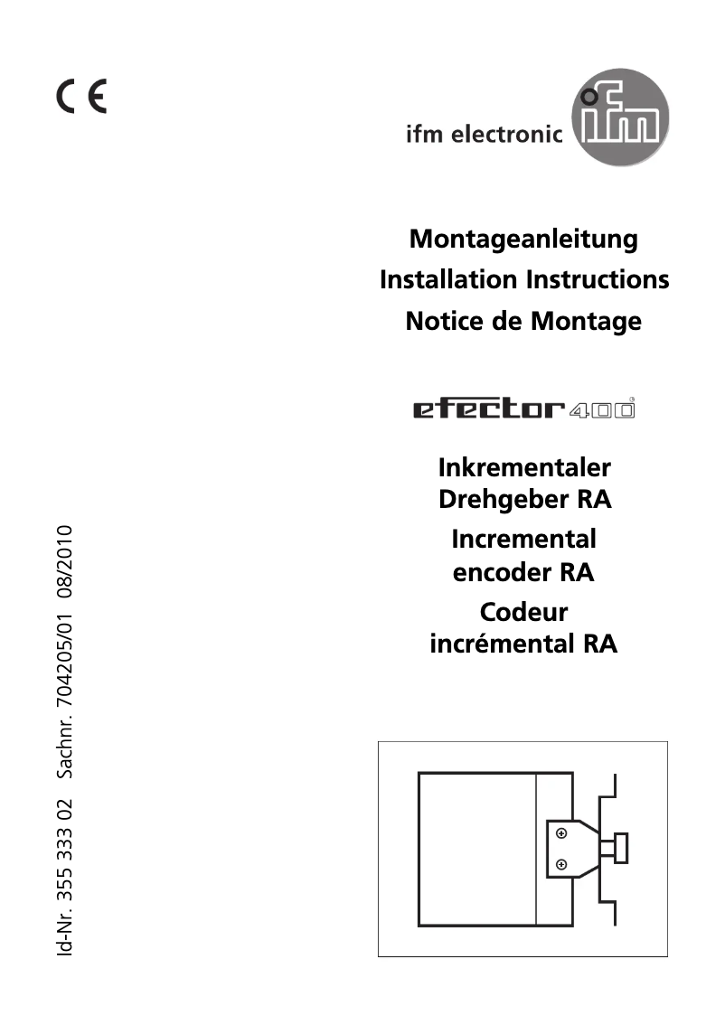 Page n°1 - Manuel utilisateur IFM RA6015