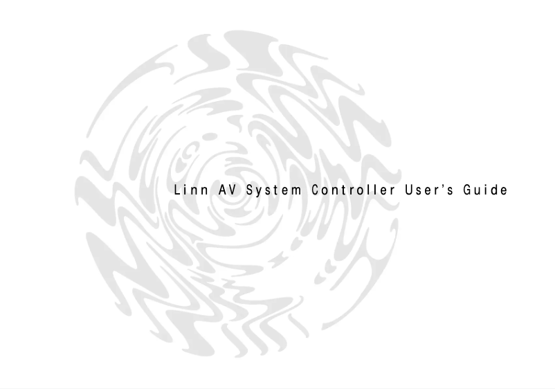 Page n°1 - Manuel utilisateur Linn AV 5103