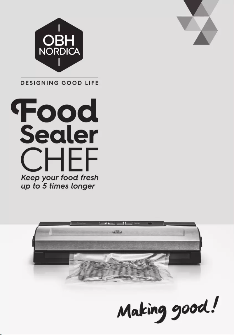 Page 1 de la notice Manuel utilisateur OBH Nordica Chef