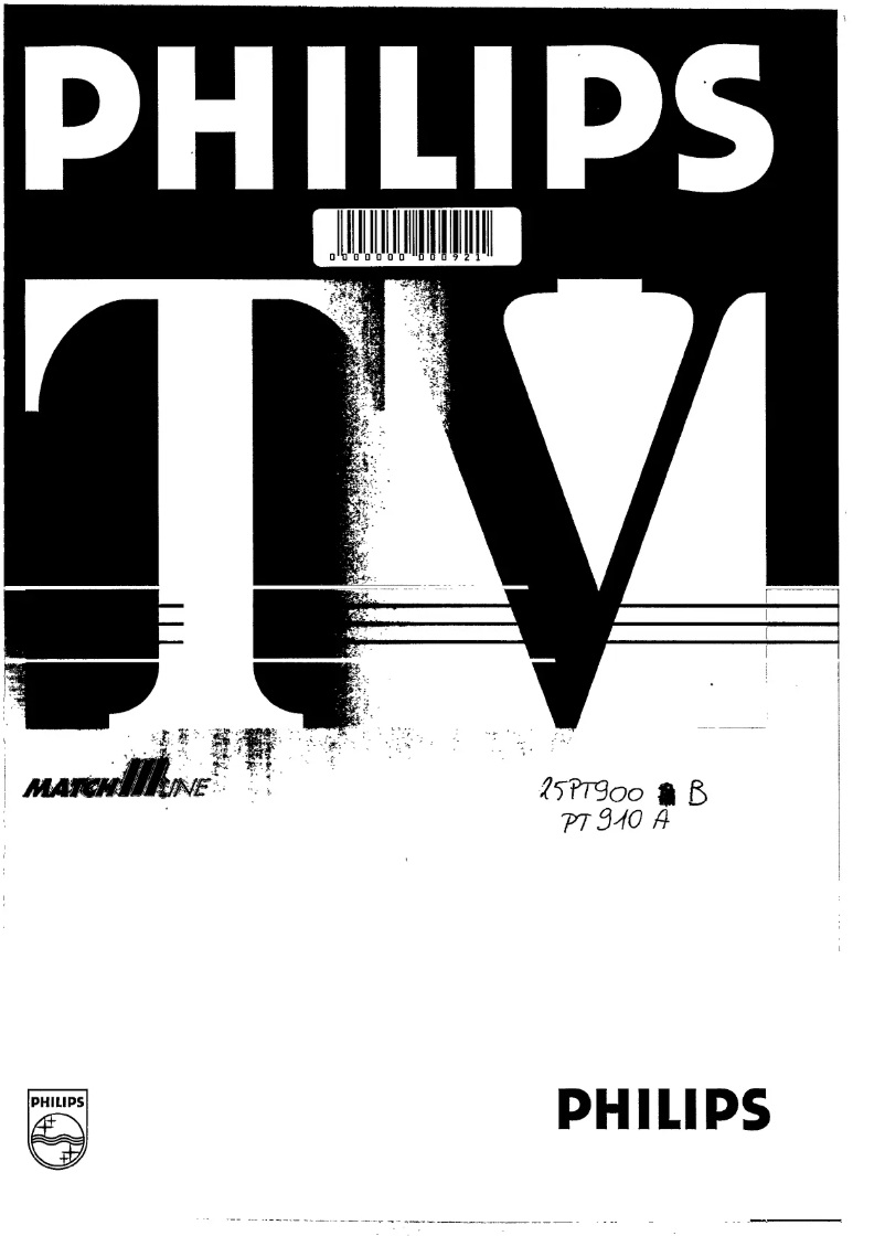 Page 1 de la notice Manuel utilisateur Philips 25PT910A