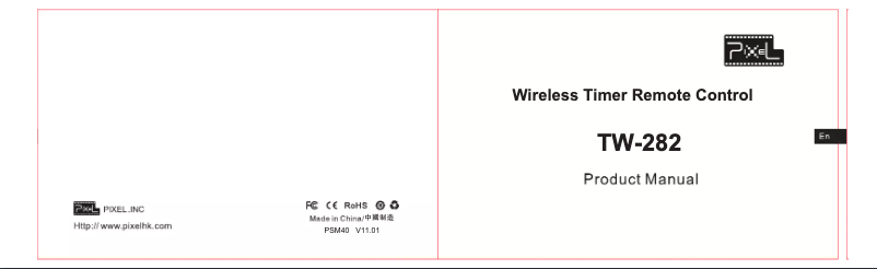 Page n°1 - Manuel utilisateur Pixel TW-282
