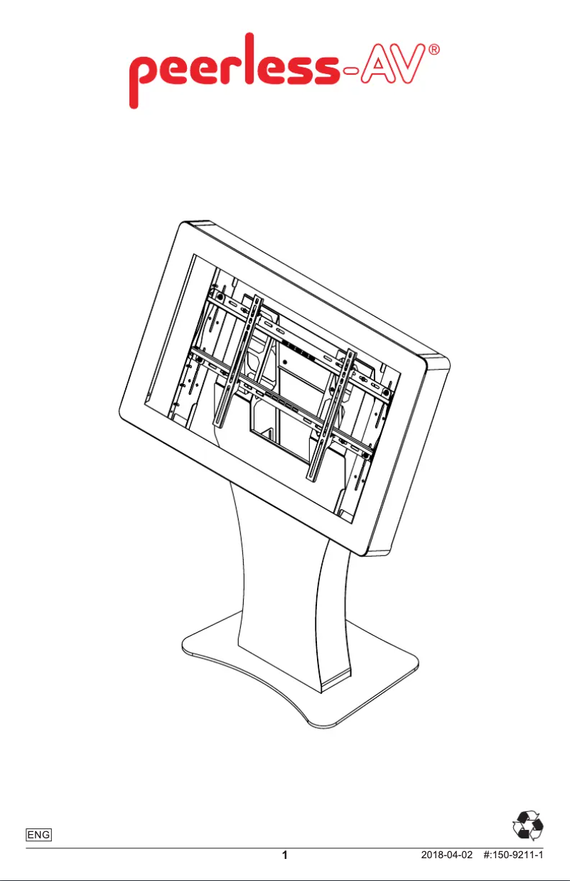 Page 1 de la notice Manuel utilisateur Peerless-AV KILH550-EUK