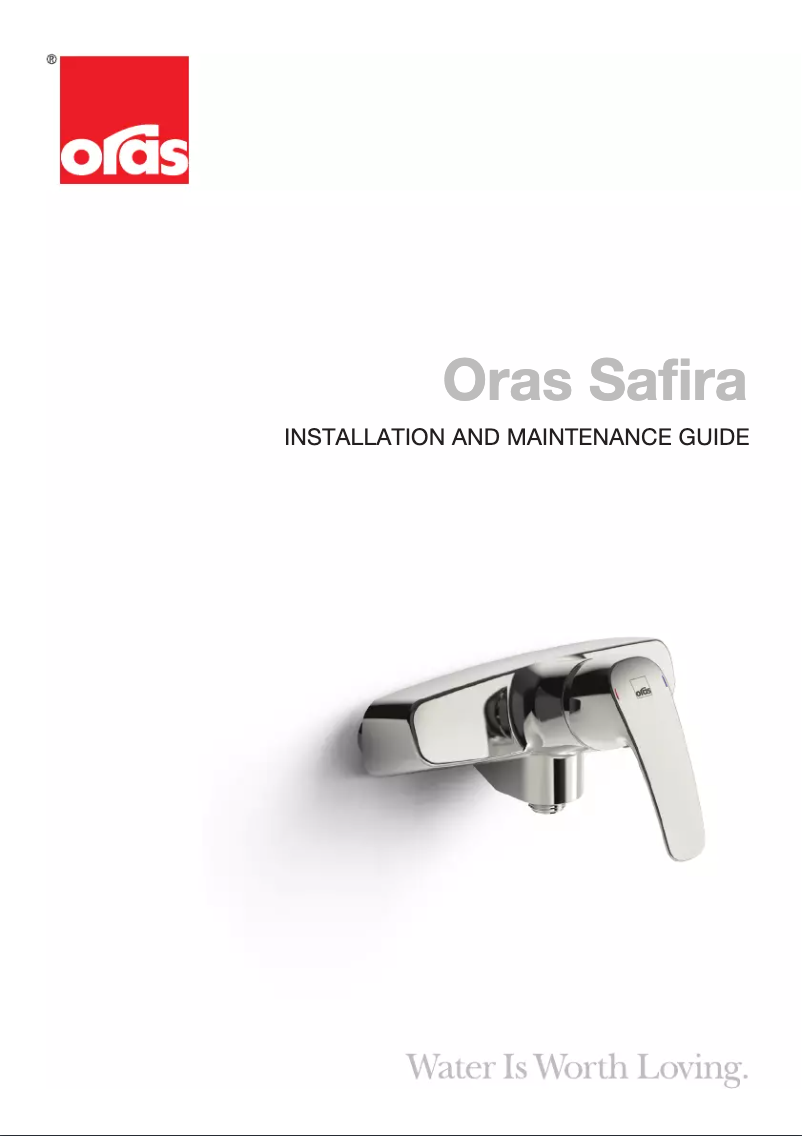 Page n°1 - Manuel utilisateur Oras Safira 1072