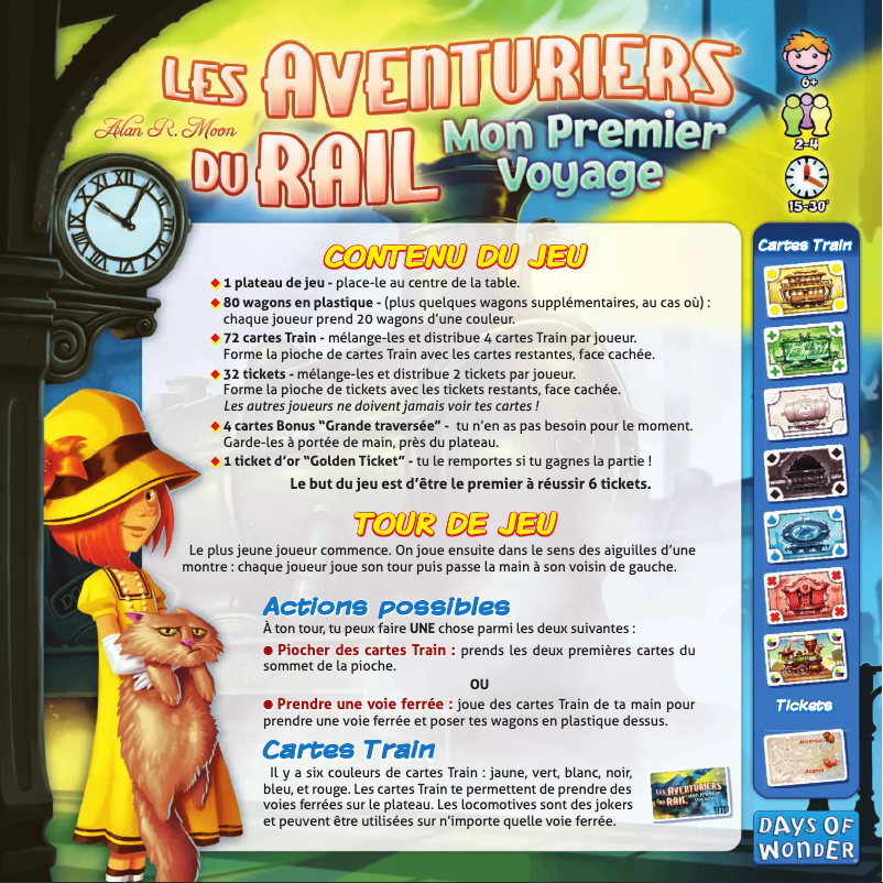 Page n°1 - Manuel utilisateur Days of Wonder Ticket to Ride - First Journey