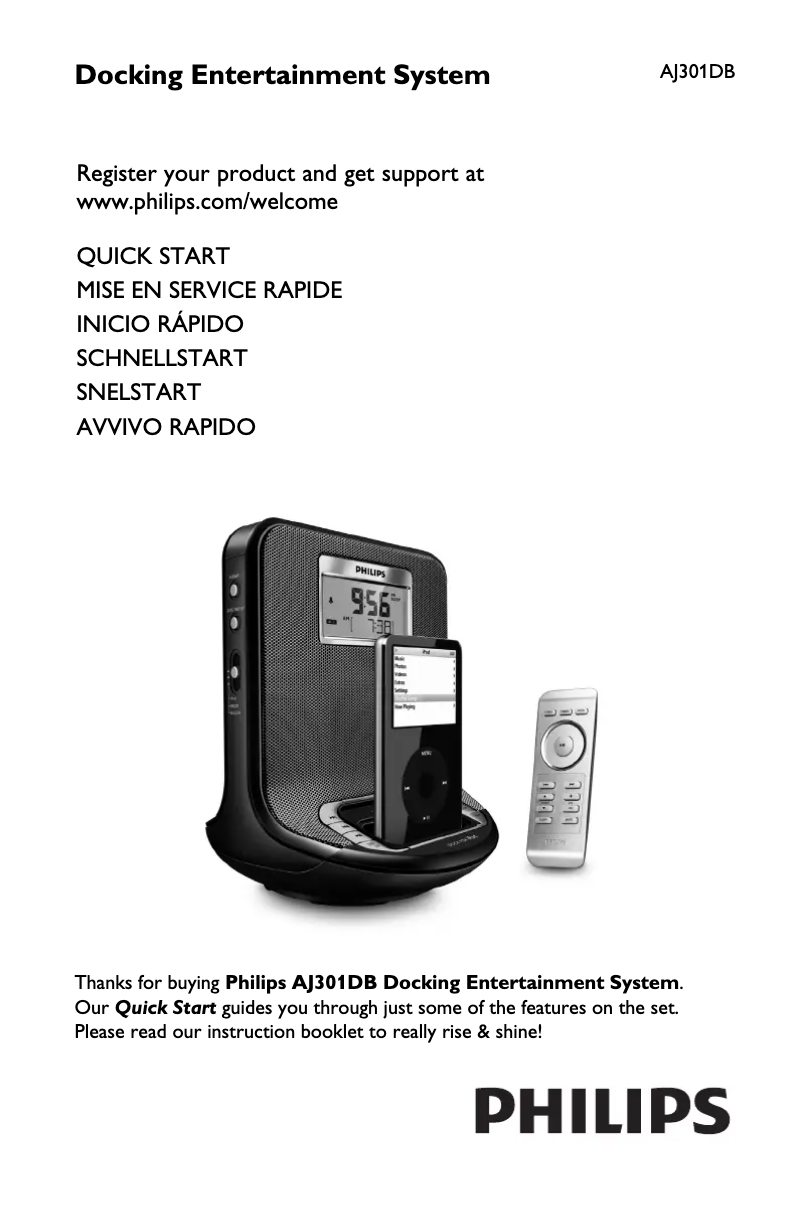 Imagen de la primera página del manual del dispositivo AJ301DB