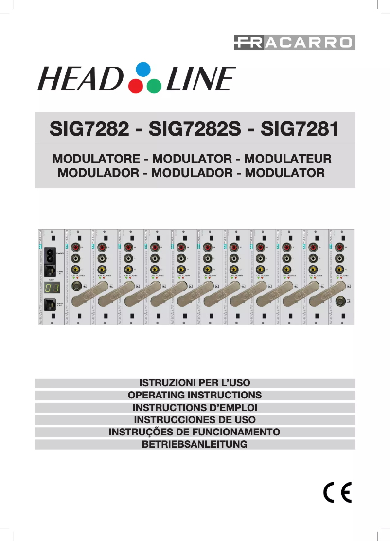 Page n°1 - Manuel utilisateur Fracarro SIG7282