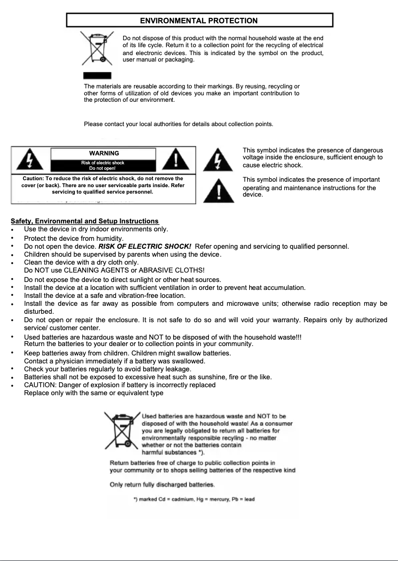 Image de la première page du manuel de l'appareil DAB400SI
