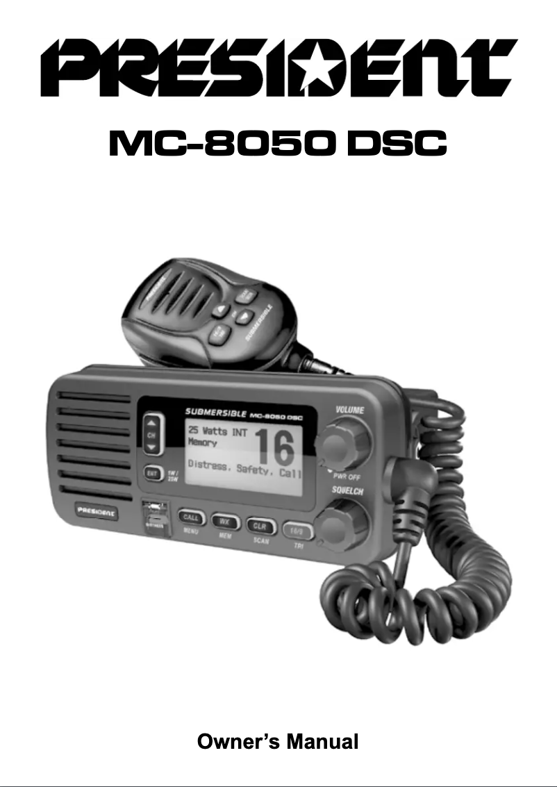 Image de la première page du manuel de l'appareil MC-8000 DSC