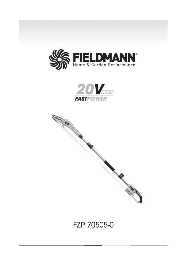 Image de la première page du manuel de l'appareil FZP 70505-0