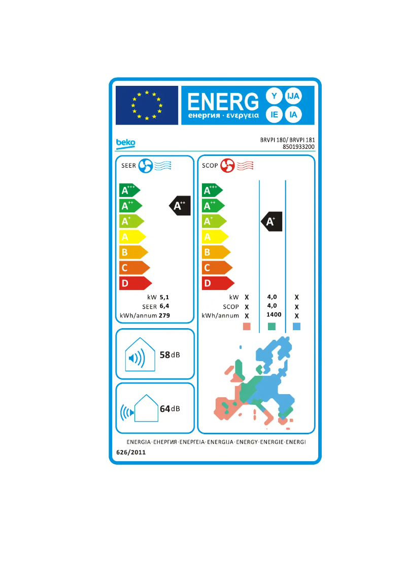 Image de la première page du manuel de l'appareil BRVPI 180/ BRVPI 181