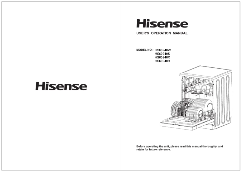 Page 1 de la notice Manuel utilisateur Hisense HS60240WUK