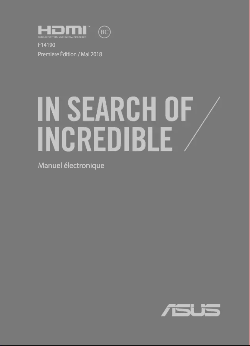 Image de la première page du manuel de l'appareil VivoBook X507