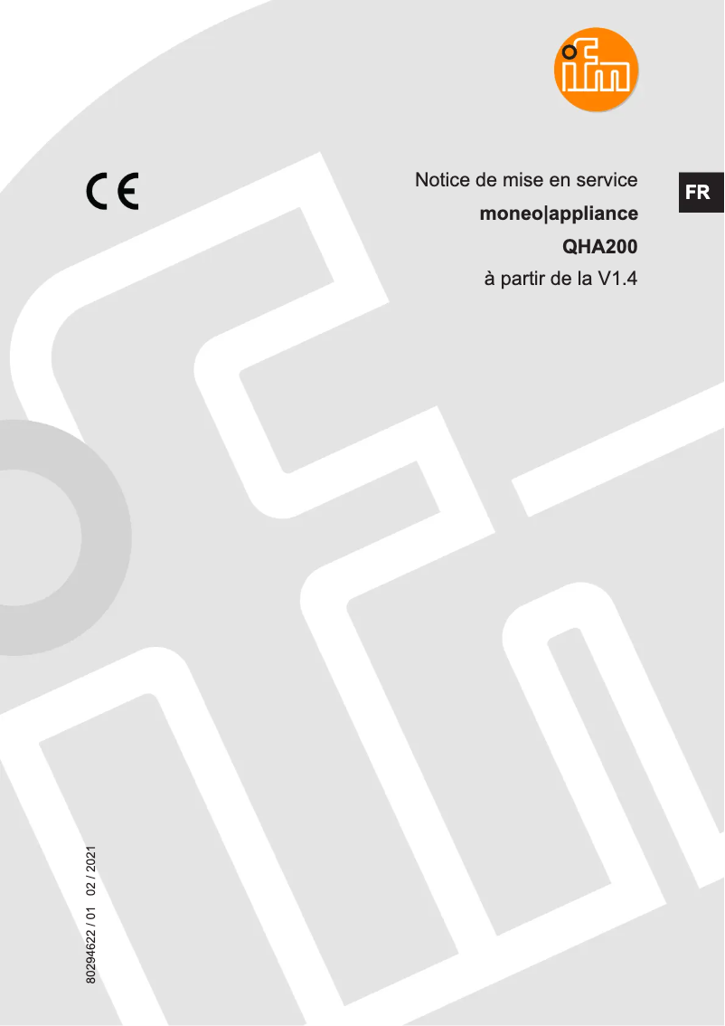 Page n°1 - Manuel utilisateur IFM QHA200