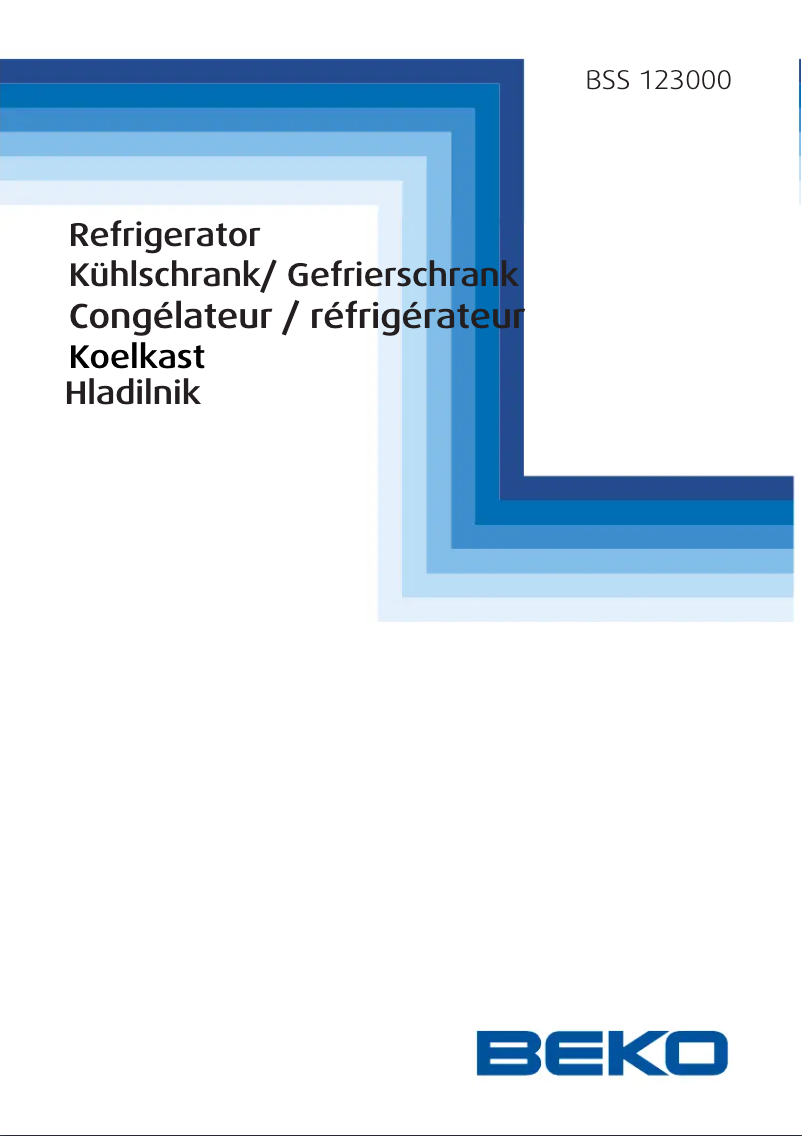Page n°1 - Manuel utilisateur Beko BSS 123000