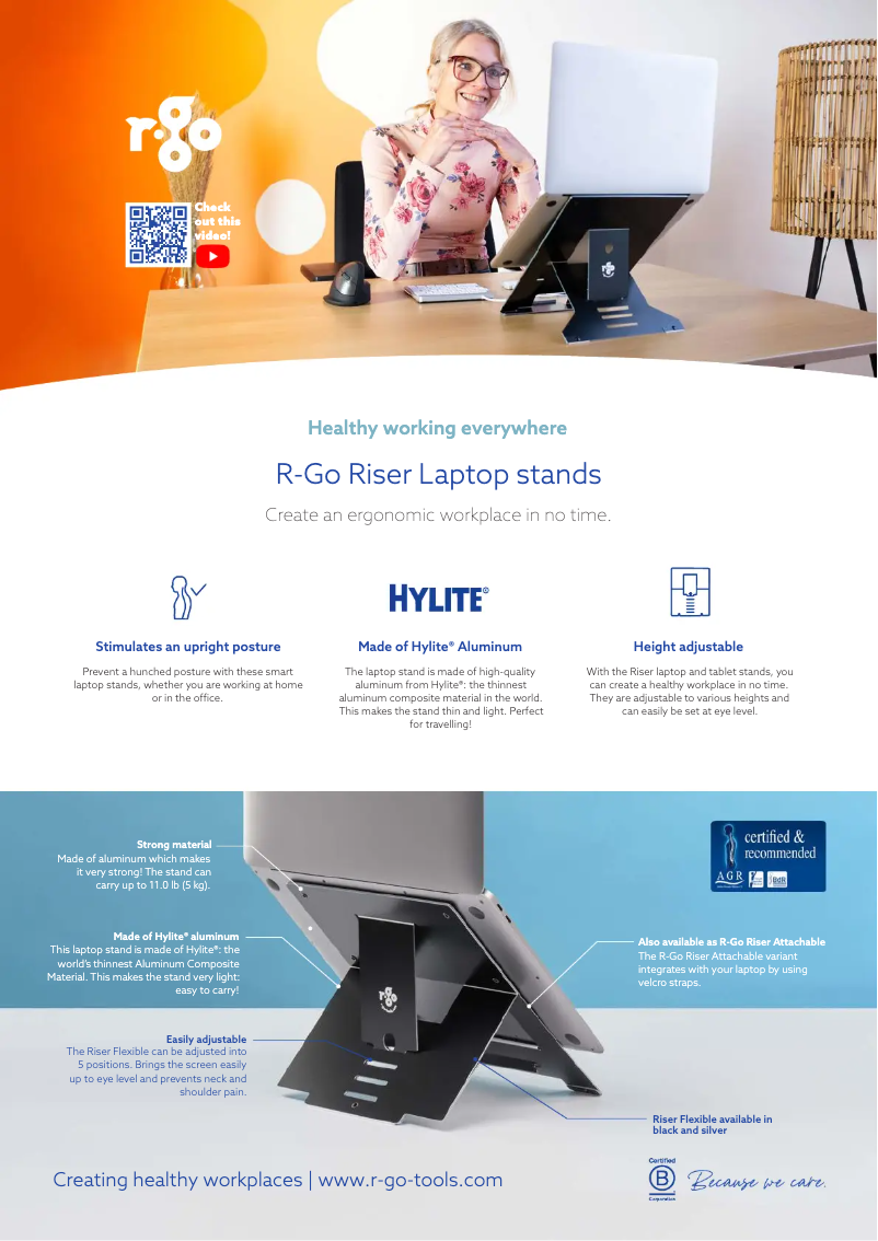 Page 1 de la notice Fiche technique R-Go Tools Riser Duo