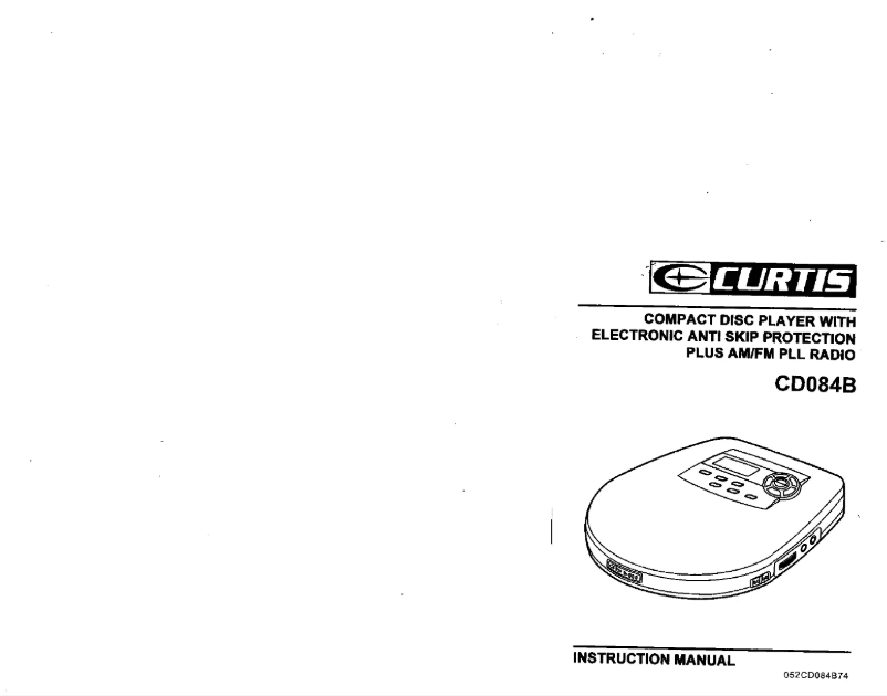 Image de la première page du manuel de l'appareil CD084B