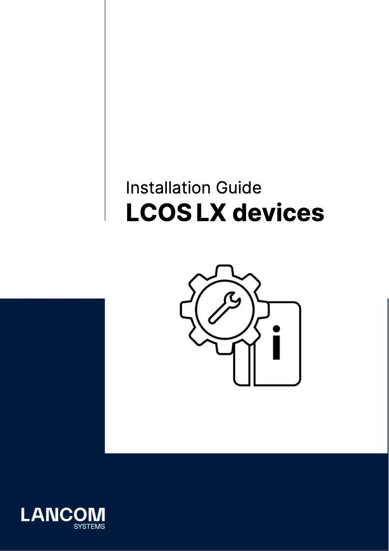 Page 1 de la notice Guide d'installation Lancom LX-6200E