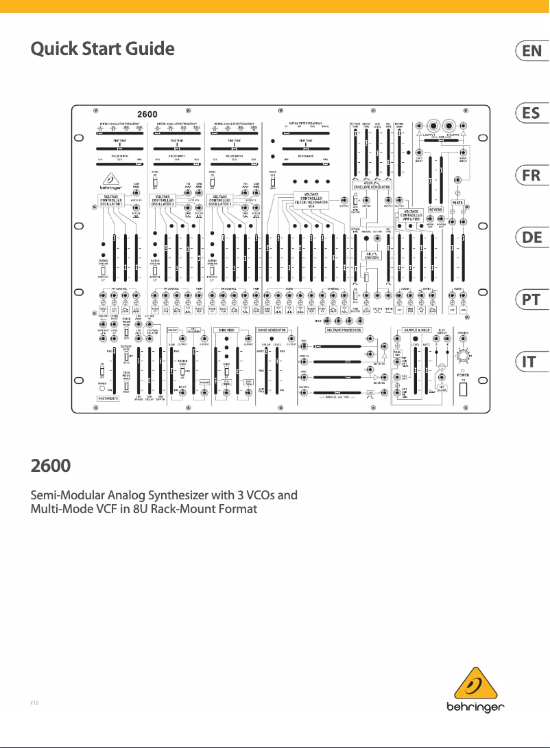 Image de la première page du manuel de l'appareil 2600