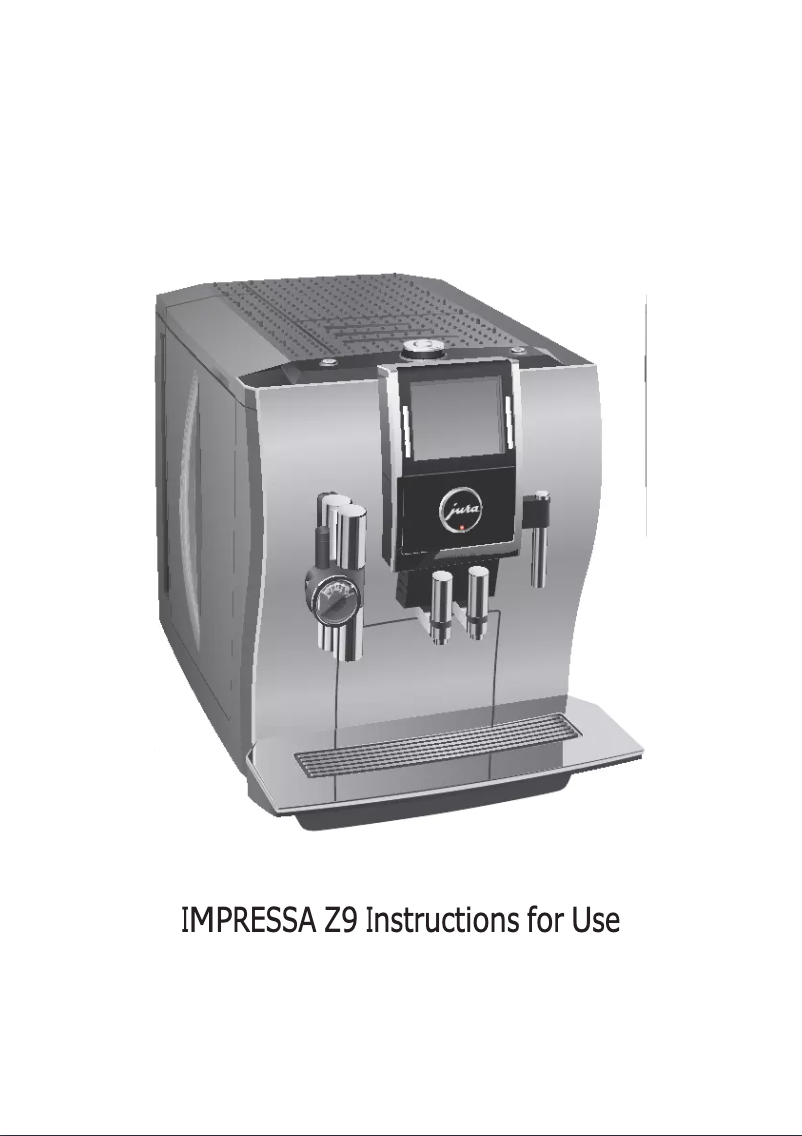 Page 1 de la notice Manuel utilisateur Jura Impressa Z5