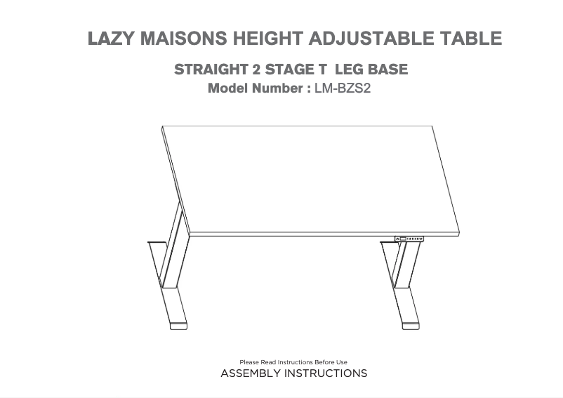 Image de la première page du manuel de l'appareil LM-BZS2